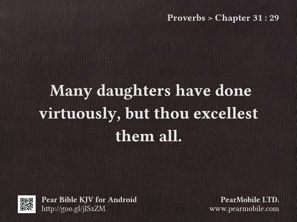 Proverbs, Chapter 31:29